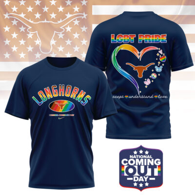 Texas Longhorns | Premium NCAA National Coming Out Day 3D Shirt