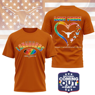 Texas Longhorns | Premium NCAA National Coming Out Day 3D Shirt