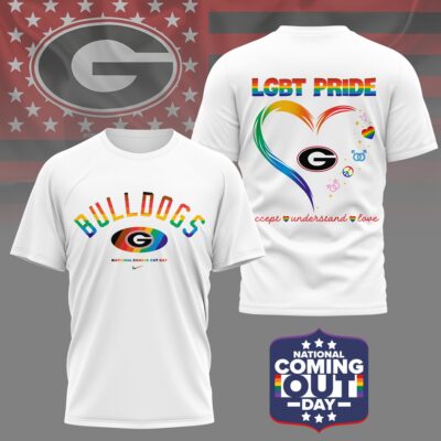 Georgia Bulldogs | Premium NCAA National Coming Out Day 3D Shirt