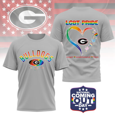 Georgia Bulldogs | Premium NCAA National Coming Out Day 3D Shirt