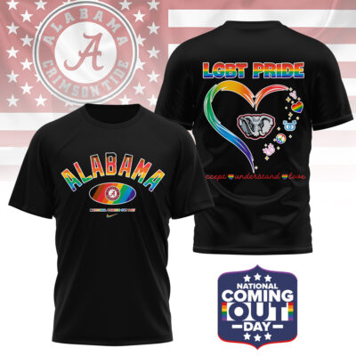 Alabama Crimson Tide | Premium NCAA National Coming Out Day 3D Shirt