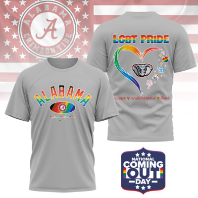 Alabama Crimson Tide | Premium NCAA National Coming Out Day 3D Shirt