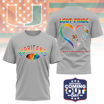 Miami Hurricanes | Premium NCAA National Coming Out Day 3D Shirt