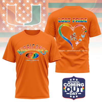 Miami Hurricanes | Premium NCAA National Coming Out Day 3D Shirt