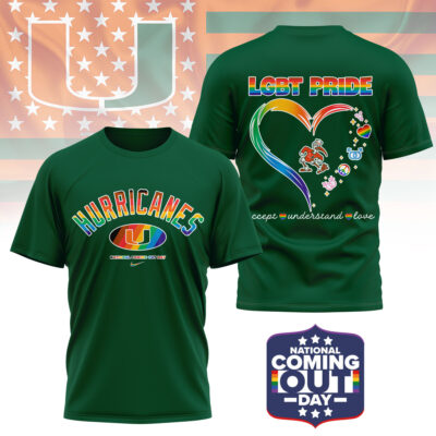 Miami Hurricanes | Premium NCAA National Coming Out Day 3D Shirt