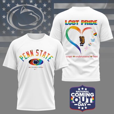 Penn State Nittany Lions | Premium NCAA National Coming Out Day 3D Shirt