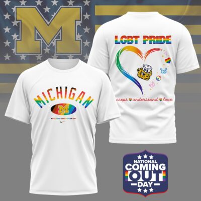 Michigan Wolverines | Premium NCAA National Coming Out Day 3D Shirt