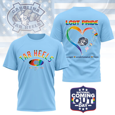 North Carolina Tar Heels | Premium NCAA National Coming Out Day 3D Shirt