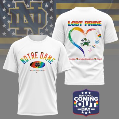 Notre Dame Fighting Irish | Premium NCAA National Coming Out Day 3D Shirt