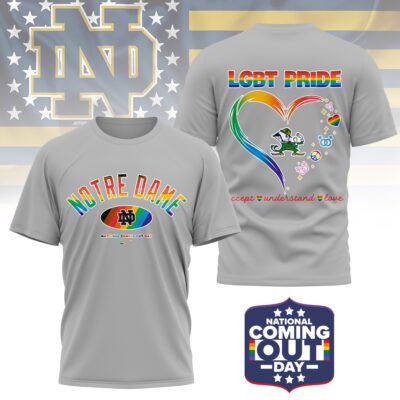 Notre Dame Fighting Irish | Premium NCAA National Coming Out Day 3D Shirt
