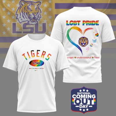 LSU Tigers | Premium NCAA National Coming Out Day 3D Shirt