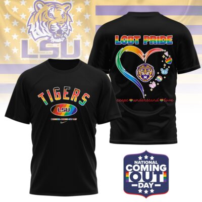 LSU Tigers | Premium NCAA National Coming Out Day 3D Shirt