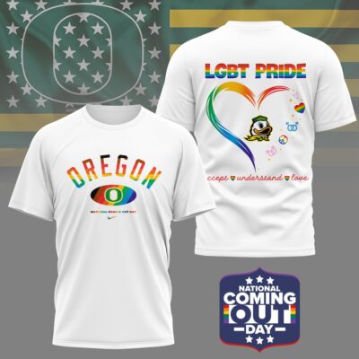 Oregon Ducks | Premium NCAA National Coming Out Day 3D Shirt