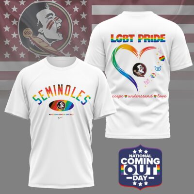 Florida State Seminoles | Premium NCAA National Coming Out Day 3D Shirt