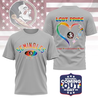 Florida State Seminoles | Premium NCAA National Coming Out Day 3D Shirt