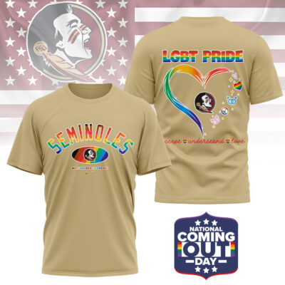 Florida State Seminoles | Premium NCAA National Coming Out Day 3D Shirt
