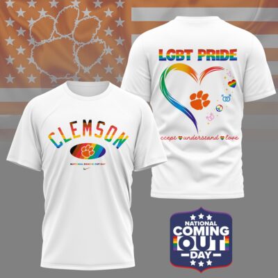 Clemson Tigers | Premium NCAA National Coming Out Day 3D Shirt
