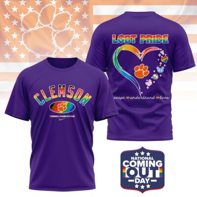 Clemson Tigers | Premium NCAA National Coming Out Day 3D Shirt