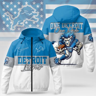 Detroit Lions | Premium NFL Fan Pride Windbreaker Jacket - 2XL