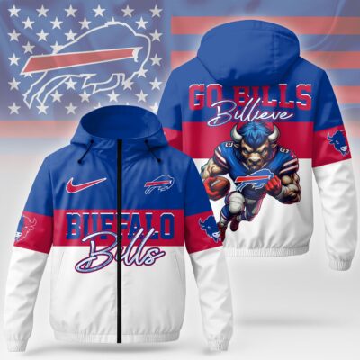 Buffalo Bills | Premium NFL Fan Pride Windbreaker Jacket - 4XL