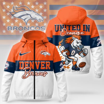 Denver Broncos | Premium NFL Fan Pride Windbreaker Jacket - M