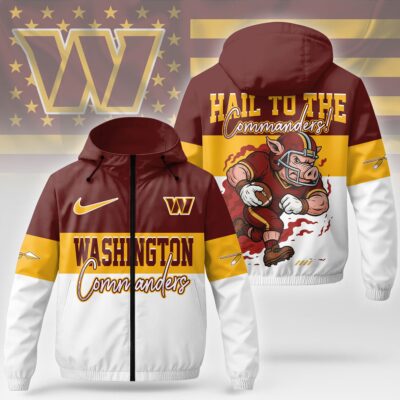 Washington Commanders | Premium NFL Fan Pride Windbreaker Jacket - 3XL