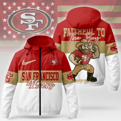 San Francisco 49ers | Premium NFL Fan Pride Windbreaker Jacket - L