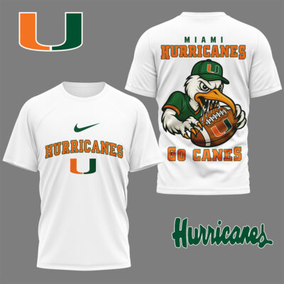 Miami Hurricanes | Premium NCAA Football Fan 3D Shirt