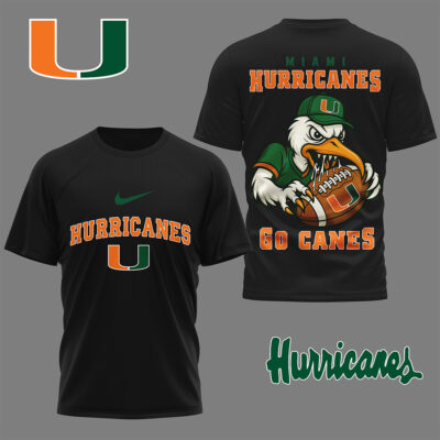 Miami Hurricanes | Premium NCAA Football Fan 3D Shirt