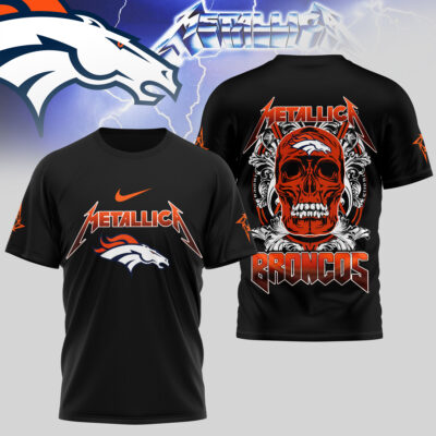 Denver Broncos | Premium NFL Skull Tshirt - 2XL