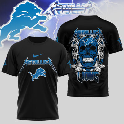 Detroit Lions | Premium NFL Skull Tshirt - L