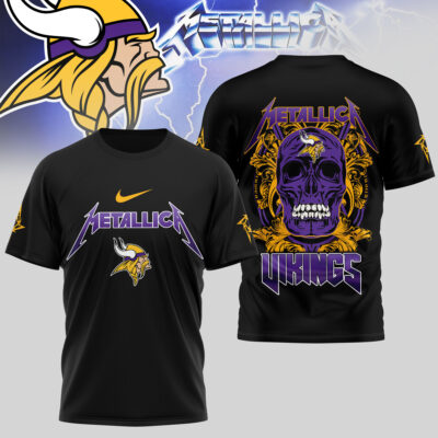 Minnesota Vikings | Premium NFL Skull Tshirt - XL