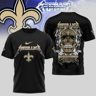 New Orleans Saints | Premium NFL Skull Tshirt - 4XL