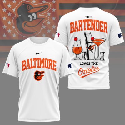 Baltimore Orioles | Premium MLB Bartender Fan 3D Shirt