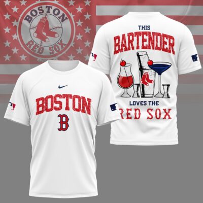 Boston Red Sox | Premium MLB Bartender Fan 3D Shirt
