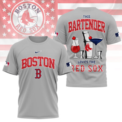Boston Red Sox | Premium MLB Bartender Fan 3D Shirt