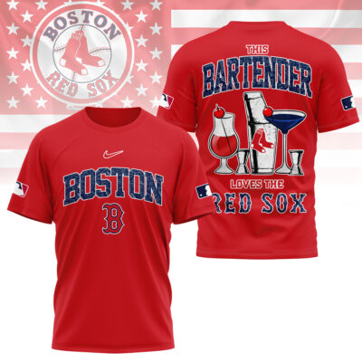 Boston Red Sox | Premium MLB Bartender Fan 3D Shirt