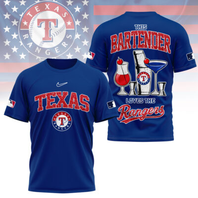 Texas Rangers | Premium MLB Bartender Fan 3D Shirt