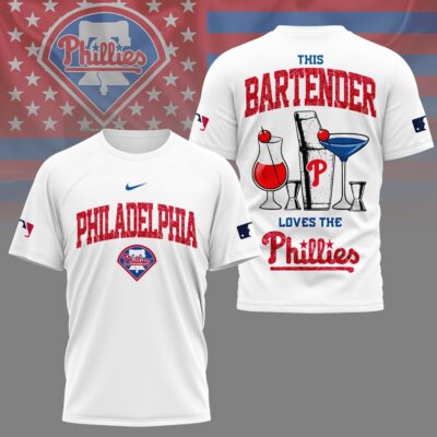 Philadelphia Phillies | Premium MLB Bartender Fan 3D Shirt