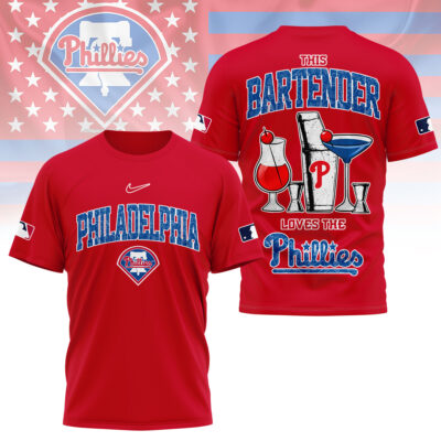 Philadelphia Phillies | Premium MLB Bartender Fan 3D Shirt