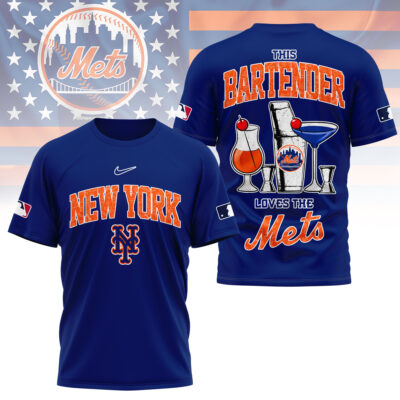 New York Mets | Premium MLB Bartender Fan 3D Shirt