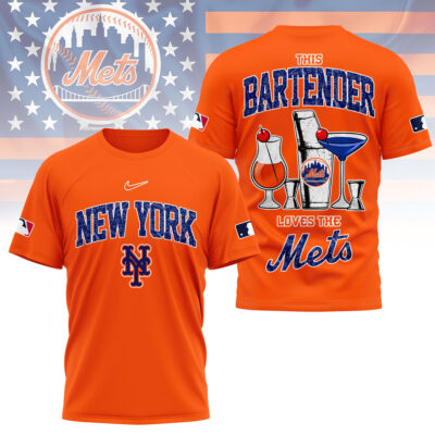 New York Mets | Premium MLB Bartender Fan 3D Shirt
