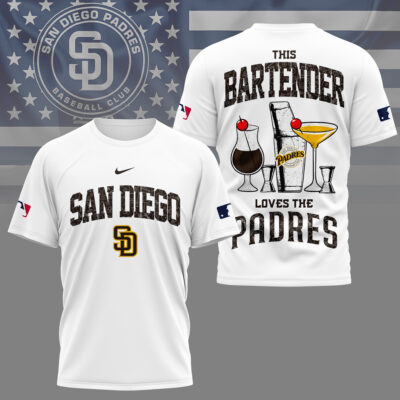 San Diego Padres | Premium MLB Bartender Fan 3D Shirt