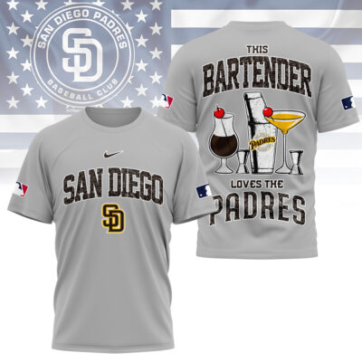 San Diego Padres | Premium MLB Bartender Fan 3D Shirt