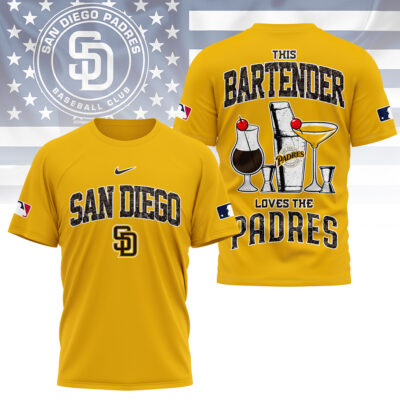 San Diego Padres | Premium MLB Bartender Fan 3D Shirt