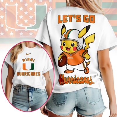 Miami Hurricanes | Premium NCAA Pokemon Fan 3D Shirt