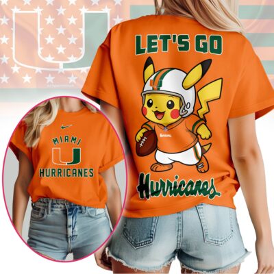 Miami Hurricanes | Premium NCAA Pokemon Fan 3D Shirt