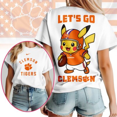 Clemson Tigers | Premium NCAA Pokemon Fan 3D Shirt