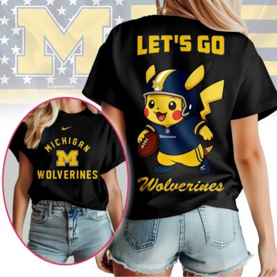 Michigan Wolverines | Premium NCAA Pokemon Fan 3D Shirt