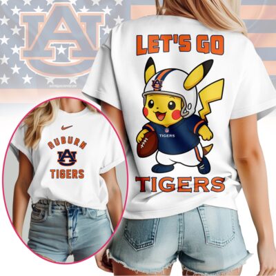 Auburn Tigers | Premium NCAA Pokemon Fan 3D Shirt